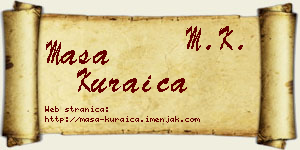 Maša Kuraica vizit kartica